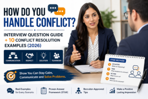 Read more about the article How Do You Handle Conflict? Interview Question Guide + 10 Conflict Resolution Examples (2026)