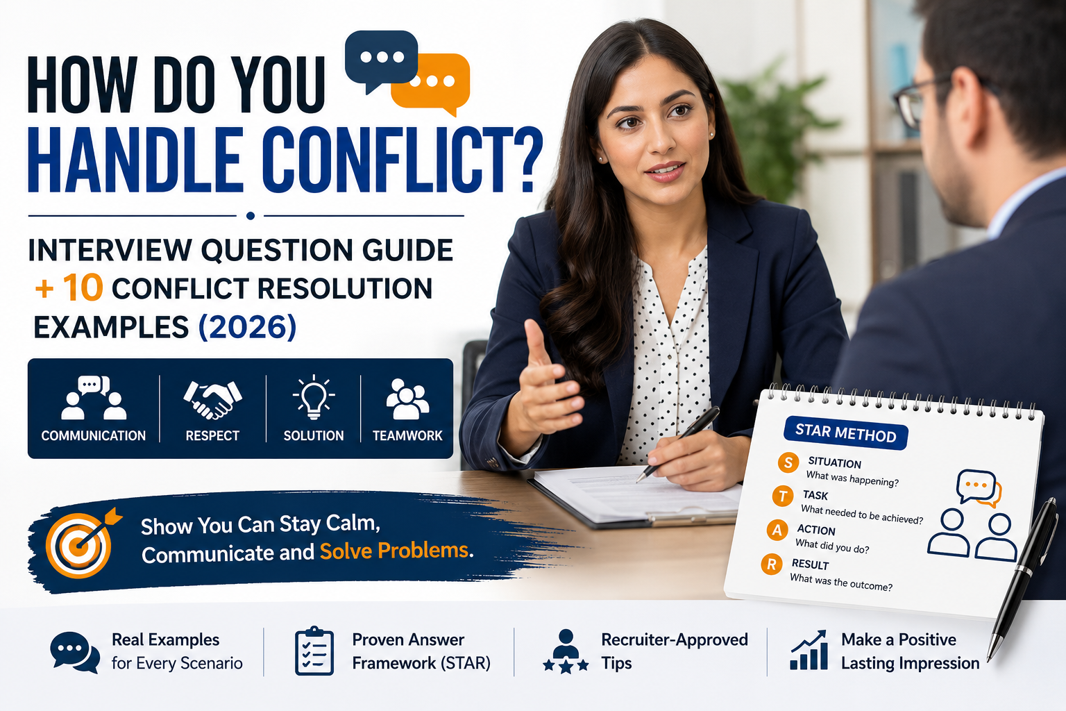 How do you handle conflict interview question guide with STAR method and conflict resolution examples for job interviews