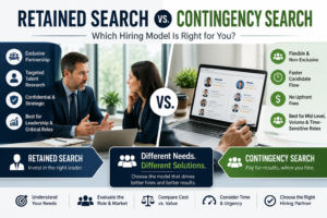 Read more about the article Retained Search vs. Contingency Search: Which Hiring Model Is Right for You?