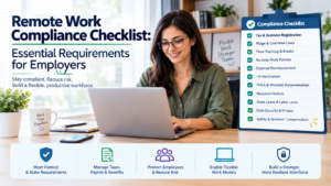 Read more about the article Remote Work Compliance Checklist: Essential Requirements for Employers