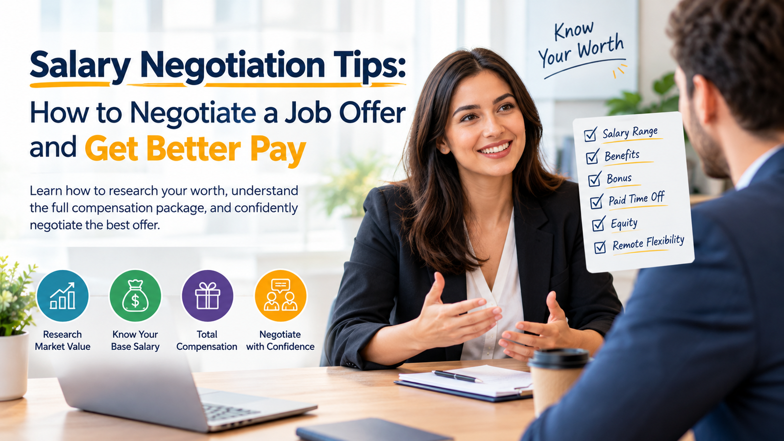 Salary negotiation tips for negotiating a job offer and better pay